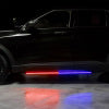 Putco 11-19 Ford Explorer Interceptor Blade Rocker Kits Sideliners - Red/Blue w/ White Override