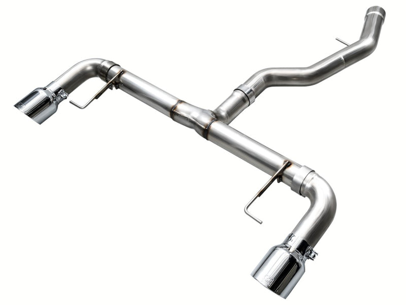 AWE Tuning 19-23 BMW 330i / 21-23 BMW 430i Base G2X Track Edition Axle-Back Exhaust - Chrome Silver
