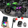 XK Glow XKmax RGBW 8pc Addressable Motorcycle Underglow Light Kit