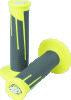 ProTaper Full Diamond Clamp-On Grips - Neon Yellow/Dark Gray