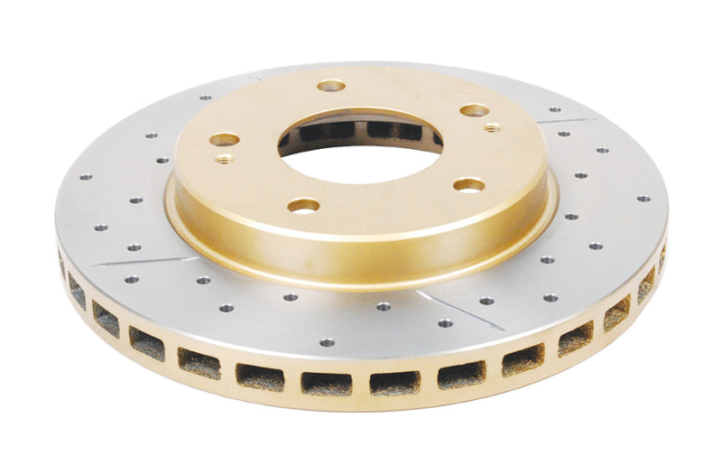 DBA 95-05 Chrysler Sebring Rear Rotor Front Street Series Drilled & Slotted Rotor w/Gold Hat