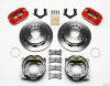 Wilwood Dynapro Low-Profile 11.00in P-Brake Kit - Red Mopar/Dana 2.50in Off w/Snap Ring Bearing