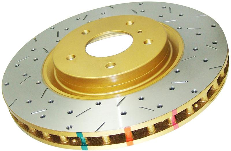 DBA 03-05 Evo 8/9 Rear Drilled & Slotted 4000 Series Rotor