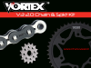 Vortex Racing V3 2.0 Chain and Sprocket Kit 2910-17,526K-45,525SX3-116- Black