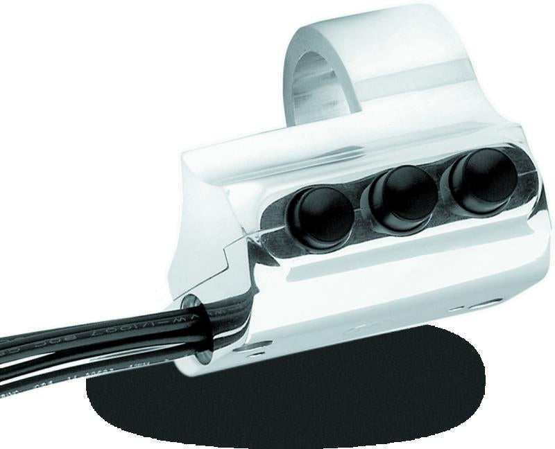 Performance Machine Switch Assembly 3 Button Right Side - Chrome
