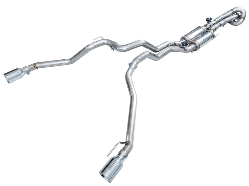 AWE 2024+ Ford Ranger Raptor 3.0L Switchpath Cat-Back Exhaust - Chrome Silver Tips