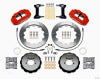 Wilwood Narrow Superlite 6R Front Hat Kit 13.06in Red 1999-2012 Subaru WRX w/Lines