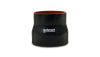 Vibrant 4 Ply Reinforced Silicone Transition Connector - 1.75in I.D. x 2.5in I.D. x 3in long (BLACK)