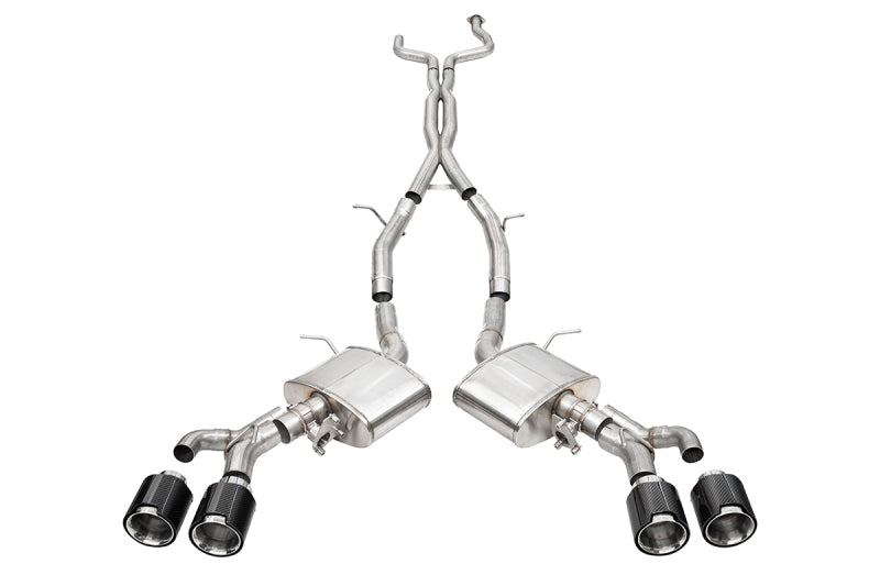 Corsa 22-25 Cadillac CT4 V Blackwing 3in Dual Mode Active Cat-Back 4.5in CF Polished Dual Rear Tip
