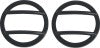 Kentrol 07-18 Jeep Wrangler JK Side Marker Covers Pair - Powdercoat Black