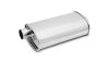 Vibrant StreetPower Oval Muffler - 2in Inlet/Dual Outlet (Center In - Offset Out)