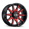 ION Type 143 20x9 / 8x170 BP / 18mm Offset / 125.2mm Hub Gloss Black/Red Machined Wheel