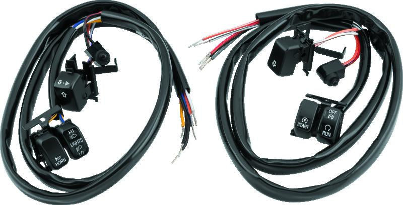 Twin Power 07-10 Big Twin and XL Black Handlebar Switch Kit Does Not Include Audio or Cruise