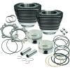 S&S Cycle 99-06 BT Replacement 3-7/8in Bore Cylinder & Piston Kit For S&S 95in Big Bore Kits- Wblack