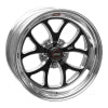 Weld S76 17x10.5 / 5x4.5 BP / 7.4in. BS Black Wheel (Low Pad) - Non-Beadlock