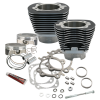 S&S Cycle 07-17 BT 117in Big Bore Cylinder Kit - Black Wrinkle