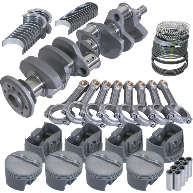 Eagle Chevy 350 3.750in Crank 5.700in I-Beam Rods -5cc Flat Top 4.030in Pistons Rotating Assembly