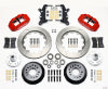 Wilwood Narrow Superlite 6R Front Hub Kit 14.00in Red 60-68 Ford / Mercury Full Size / Galaxie