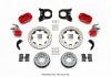 Wilwood Forged Dynalite P/S Rear Kit w/MC4 P-Brake Drill Red Chev 12 Bolt w/Clip Eliminator