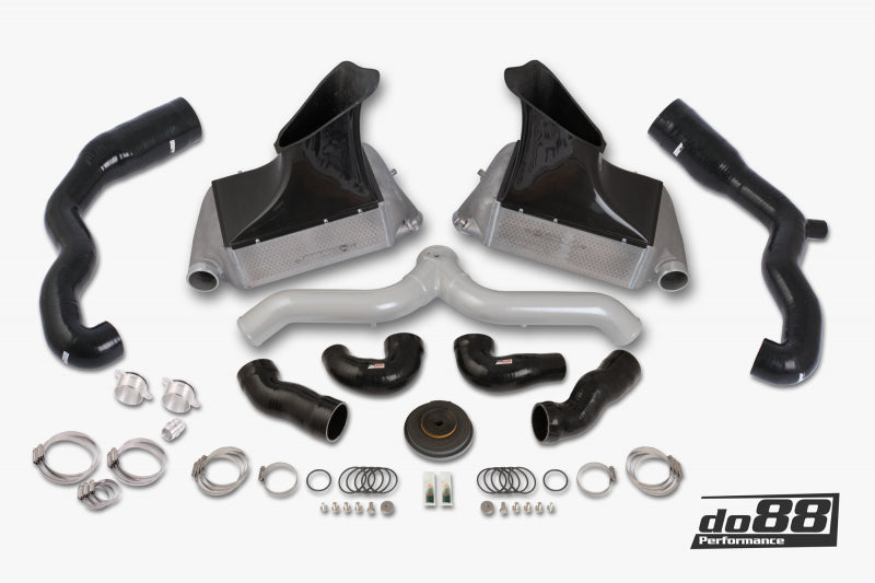 do88 07-09 Porsche 911 Turbo/GT2 (997.1) BigPack Intercooler Kit w/Silver Pipe + Inlets