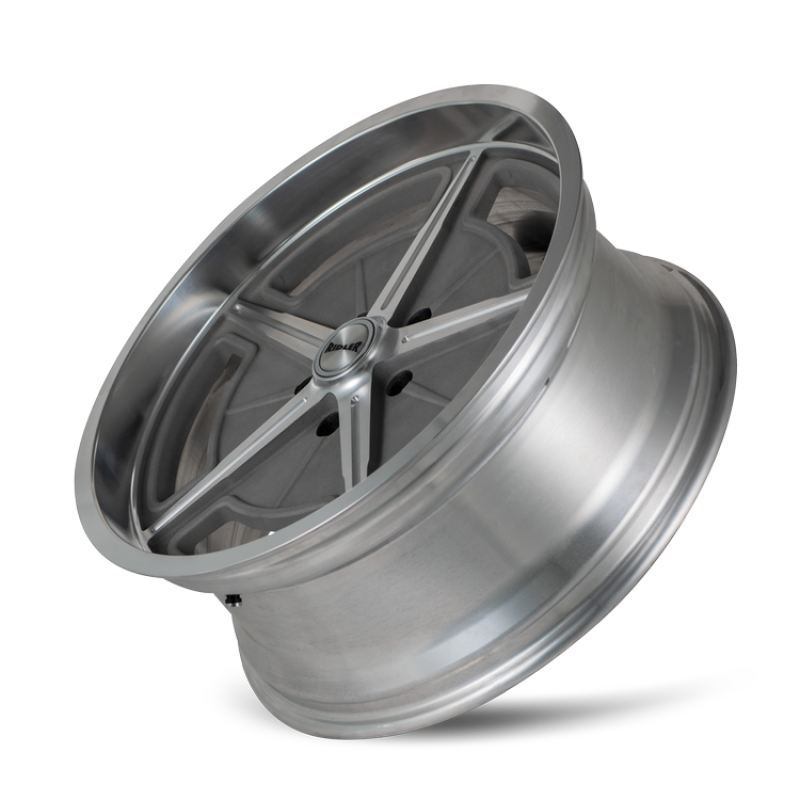 Ridler 605 18x9.5 / 5x120.65 BP / 0mm Offset / 83.82mm Hub Matte As-Cast Machined Wheel