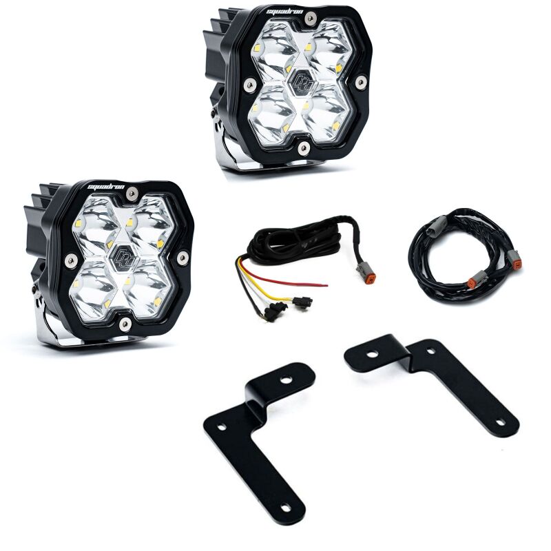 Baja Designs 18-25 Jeep JL/JT / 20-25 Gladiator Squadron Spt 2.0 A-Pillar SPTSMN w/UP (Spot) - Clear