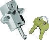 Kuryakyn Universal Helmet Lock 7/8in-1-1/4in Mount Chrome