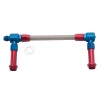 Russell Performance -8 AN to -8 AN ProFlex Holley 4150 Dual Inlet Carb Kit (Red/Blue)