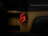 Raxiom 07-18 Jeep Wrangler JK Axial Series Trident LED Tail Lights- Black Housing (Clear Lens)