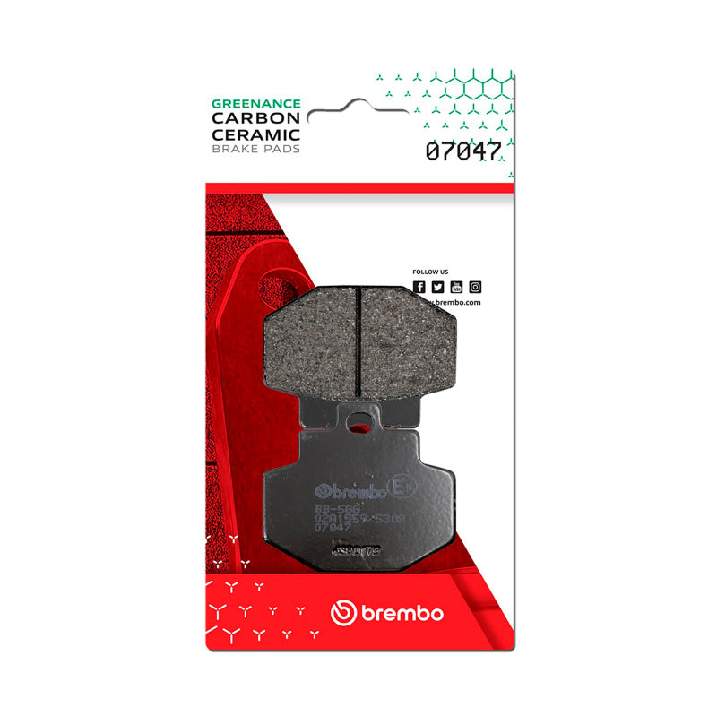 Brembo Benelli Adiva/Gilera Runner/Piaggio Hexagon Carbon Ceramic Brake Pad - Rear