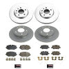 Power Stop 21-22 Chevrolet Trailblazer Front & Rear Z17 Coated Brake Kit