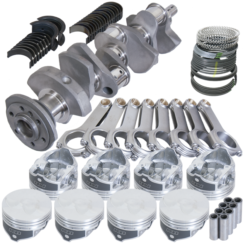 Eagle Chevy 350 3.480in Crank 6.000in H-Beam -3.7cc Flat Top 4.000in Pistons Rotating Assembly