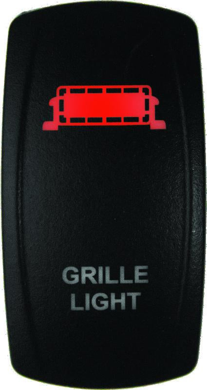 DragonFire Racing Lighted Switch Grill Light On/Off Red