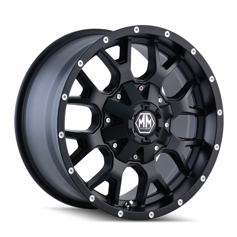 Mayhem 8015 Warrior 18x9 / 8x170 BP / -12mm Offset / 125.2mm Hub Matte Black Wheel