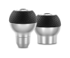 Momo Race Shift Knob - Aluminum, Black Airleather Insert