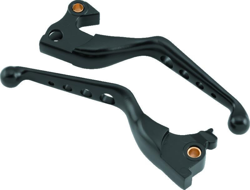 Bikers Choice 14-22 XL Black O Series 4 Hole Lever Set