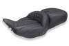 Mustang 23-26 Harley CVO Road Glide, Street Glide, Heated Deluxe ST 1pc 2Up Blk w/ GM Gray Thread