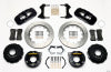 Wilwood AERO4 Rear P-Brake Kit 14.00in Mopar/Dana 2.36in Off w/Snap Ring Bearing