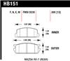 Hawk 81-85 Mazda RX-7 Blue 9012 Rear Race Brake Pads