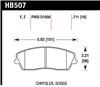 Hawk 09-10 Dodge Challenger SE/06-10 Charger SE/05-10 Chrysler 300 HPS Street Front Brake Pads