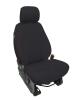PRP 2021+ Ford 150/ 2023+ SuperDuty Front Seat Covers (Pair) - Black w/ Red Stich