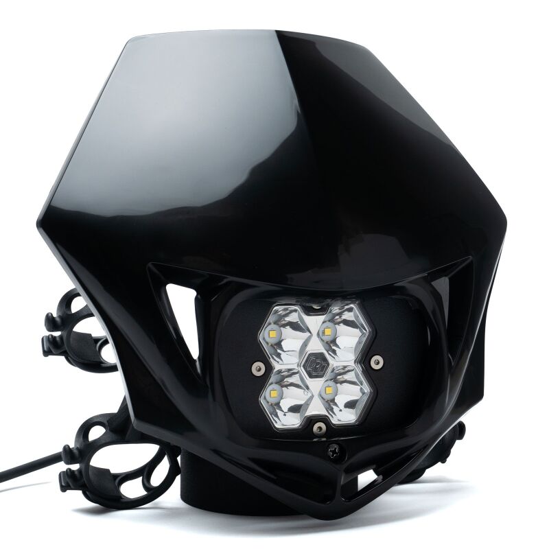Baja Designs Squadron 2.0 Sport (Spot) - Clear A/C w/MC Race LED Light - Black