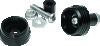 Kuryakyn Lodestar Axle Sliders Black