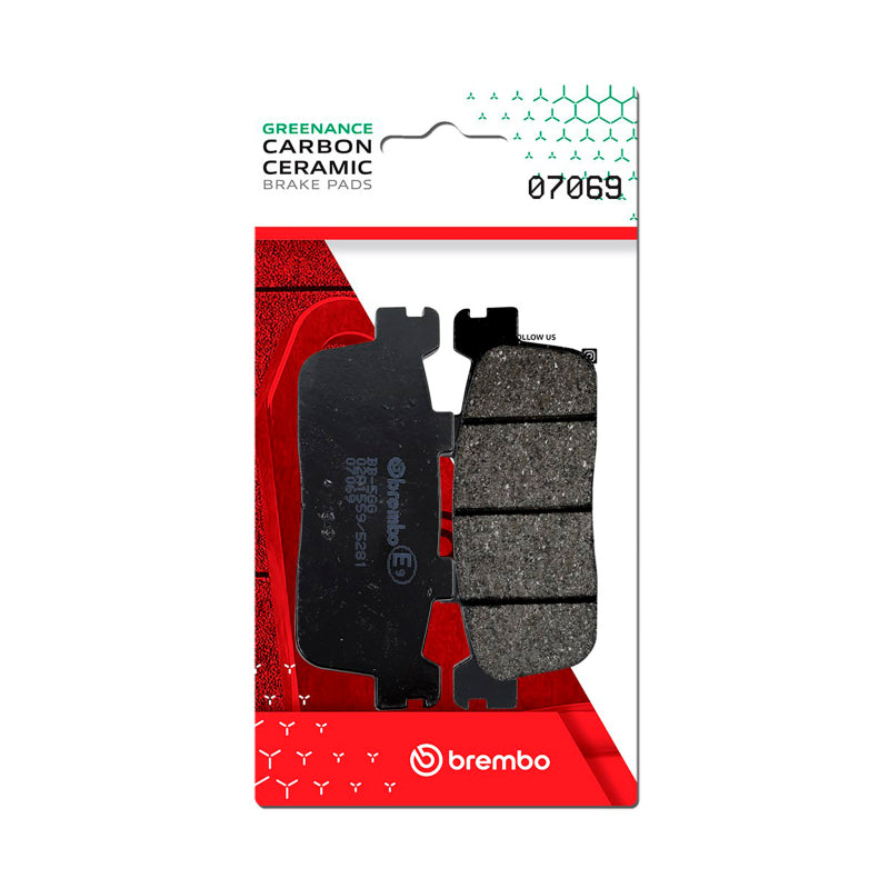 Brembo KYMCO People/KYMCO Xciting/Peugeot Xp Carbon Ceramic Brake Pad - Rear