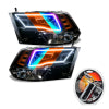 Oracle Lighting 09-18 RAM 1500 Sport Halo Headlights - Blk Housing w/RF Controller