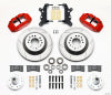 Wilwood Narrow Superlite 6R Front Hub & 1PC Rtr Kit 12.88in-Red 60-68 Ford / Mercury Full Size