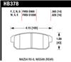 Hawk 03-06 Sentra Spec V. HPS Street Rear Brake Pads