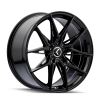 Kraze KR196 Evolve 19x8.5 / 5x114.3 BP / 35mm Offset / 73.1mm Hub Gloss Black Wheel