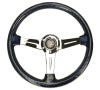 NRG Reinforced Steering Wheel (350mm / 2in. Deep) Matsuri Clear Acrylic w/ NeoChrome Spoke