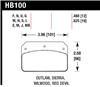 Hawk Wilwood Dynalite Caliper Blue 9012 Brake Pads